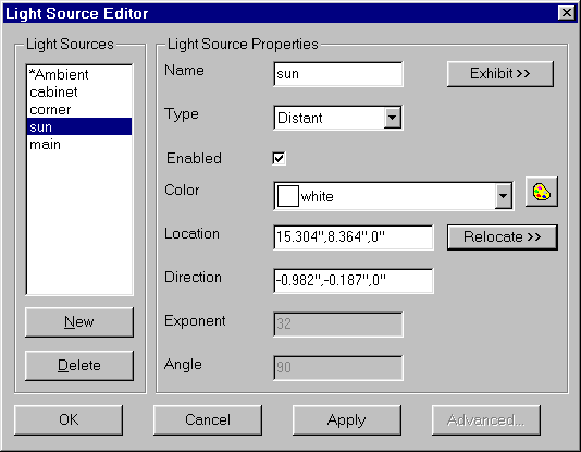 Light Source Editor